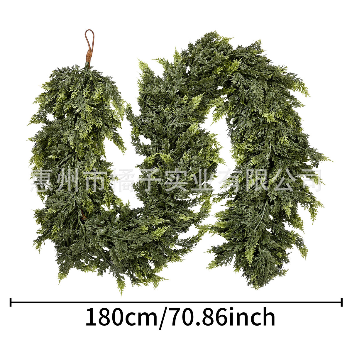 人造仿真手感藤条诺福克软胶圣诞节家居绿植门挂装饰