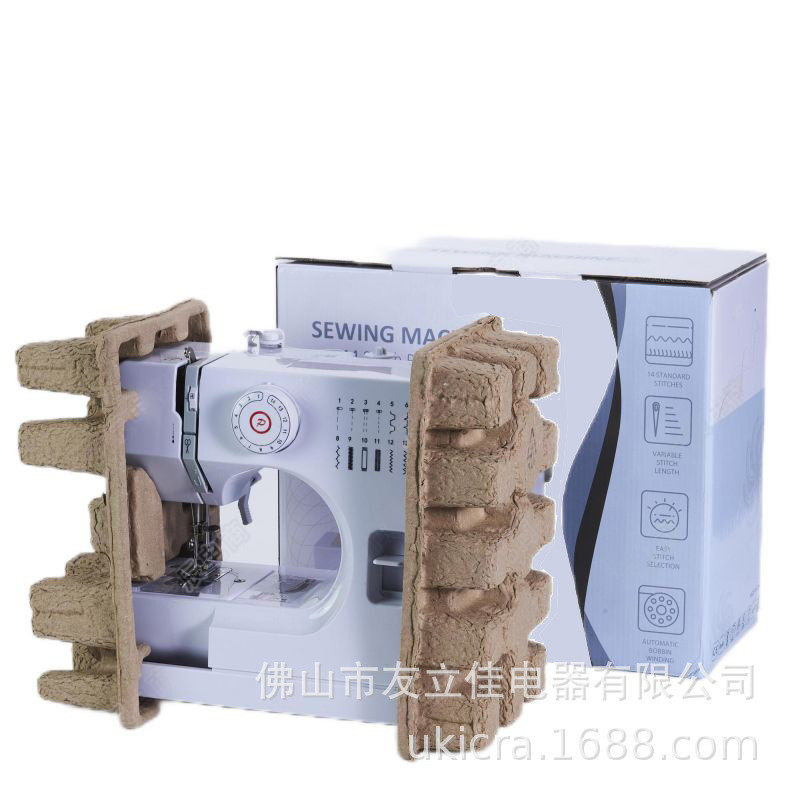 双针友多功能缝纫机立佳728台式电动家用迷你便推携式缝纫机衣车
