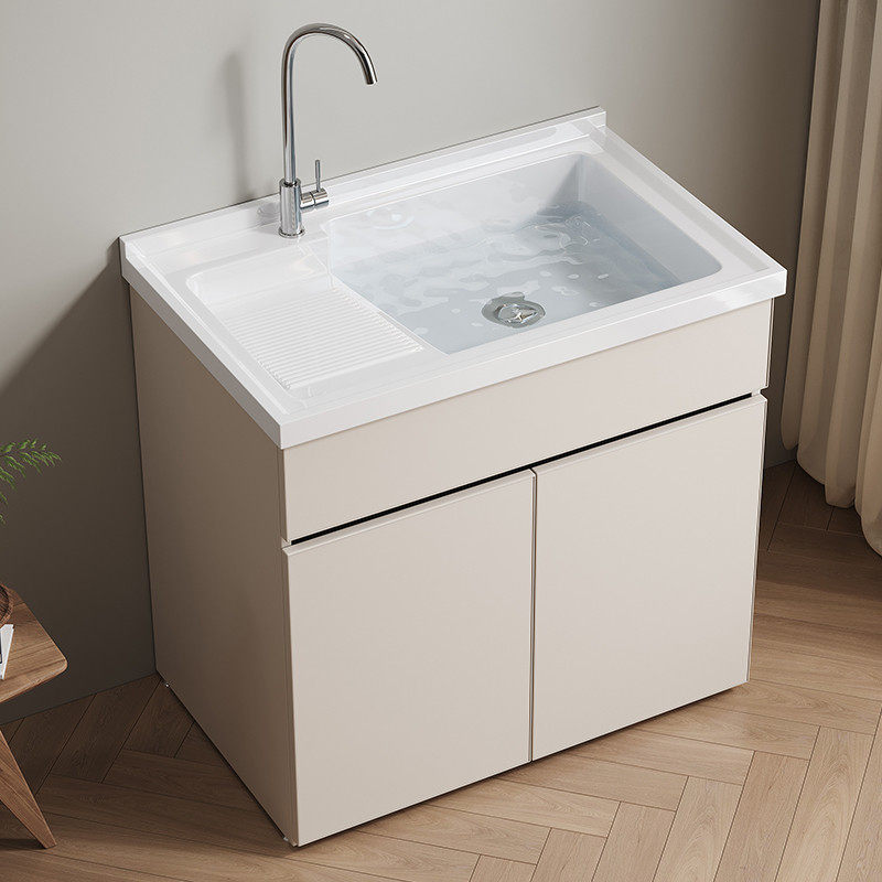 阳台蜂窝铝全铝洗衣柜洗衣盆大盆洗衣槽盆搓板洗衣池挡水条可切角,家装主材,盆、台一体成型式台盆,淘宝优惠券,粉丝福利购,淘宝优惠卷