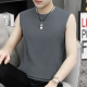 纯棉背心男士 全棉宽肩健身内穿潮 纯色运动男生打底衫 无袖 t恤夏季