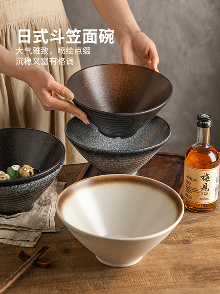摩登主妇日式面碗拉面碗泡面碗家用2026新款斗笠碗高级感餐具汤碗