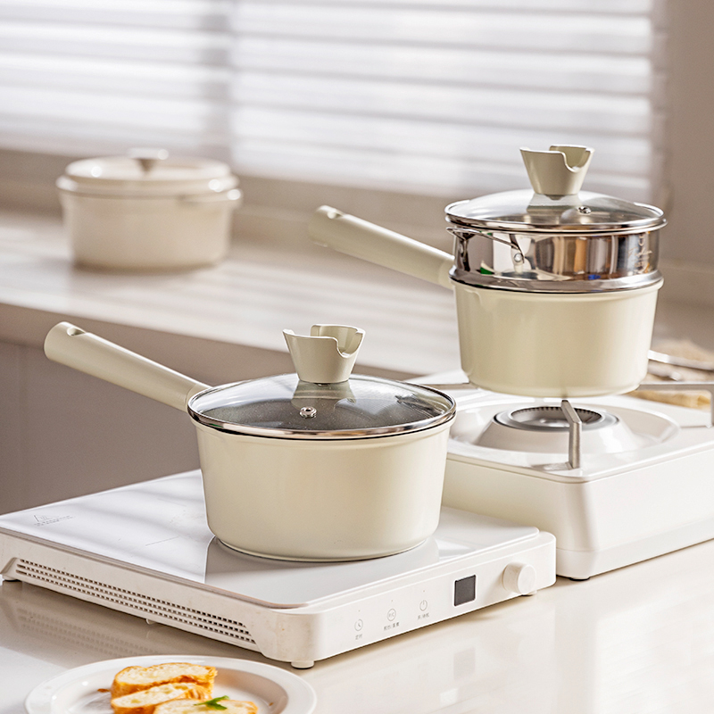 摩登主妇钛陶瓷奶锅宝宝辅食锅