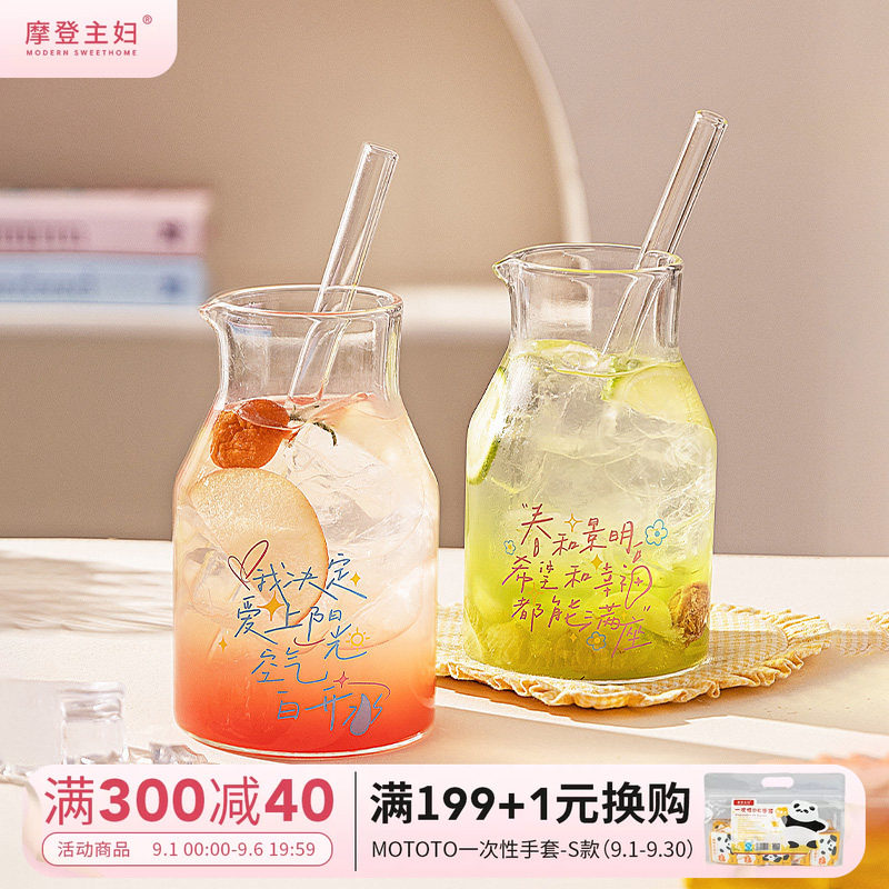 摩登主妇高硼硅玻璃杯家用喝水杯图片