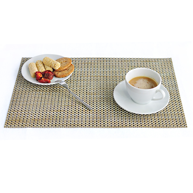 HHFA欧式西餐垫黑色塑料桌垫PVC餐垫桌布防烫碗垫盘垫锅垫隔热垫