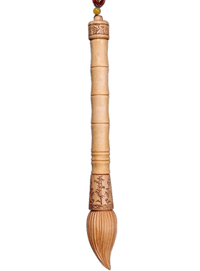 文昌笔挂件20年老桃木笔尖可开盖