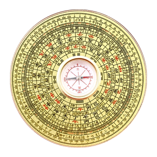 罗盘高精度专业三元三合综合盘地质指南针袖珍八卦测量仪随身摆件