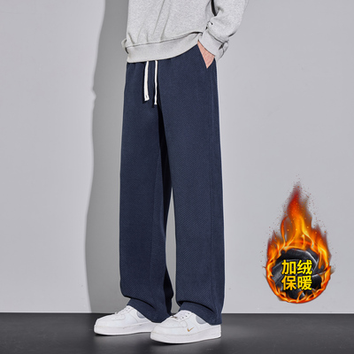 星空纹休闲卫裤男2025春秋款宽松