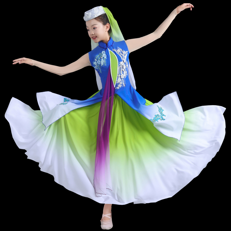 儿童花花儿舞蹈服古典舞演出服