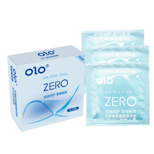 olo玻尿酸超薄安全套成人高潮情趣用品极薄0.01零感套3只装*5盒