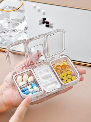 Изысканная портативная таблетница, вместительная и большая тара с уплотнителем