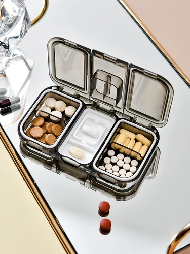 Изысканная портативная таблетница, вместительная и большая тара с уплотнителем