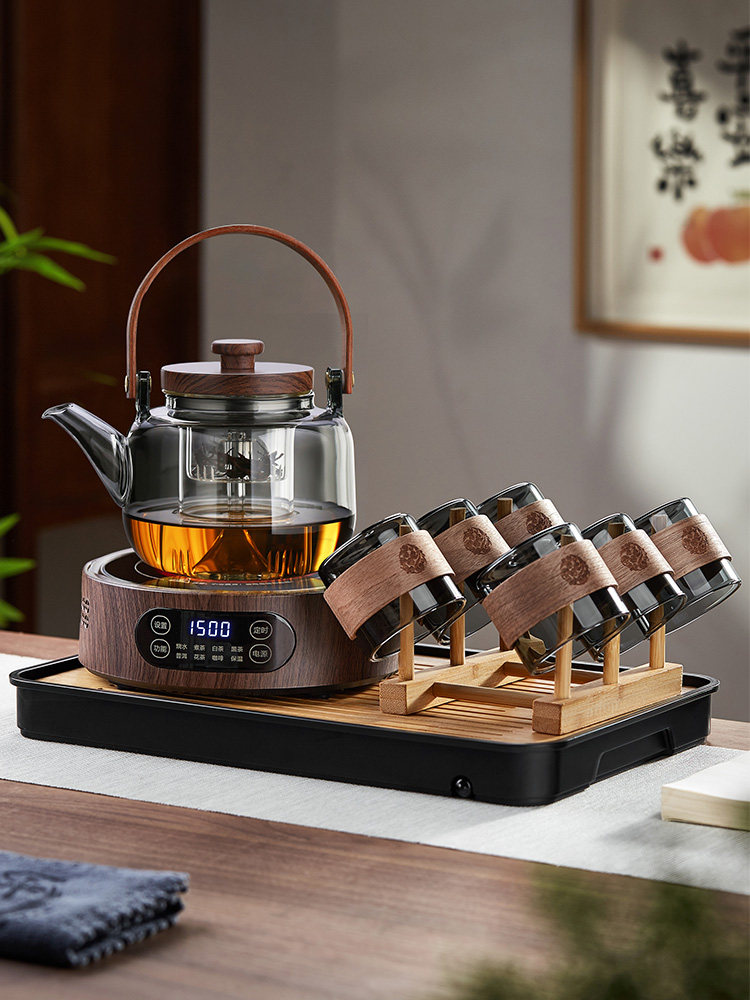 煮茶壶提梁壶套装茶具煮茶器玻璃整套烧水泡茶家用花茶电陶炉煮茶