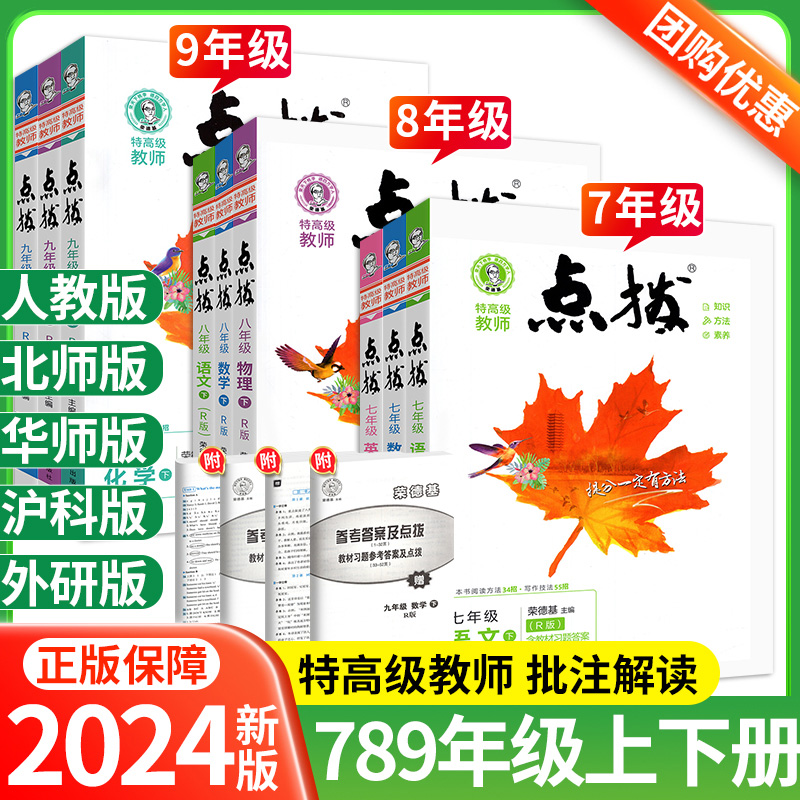 2024点拨训练人教版七八九年级下