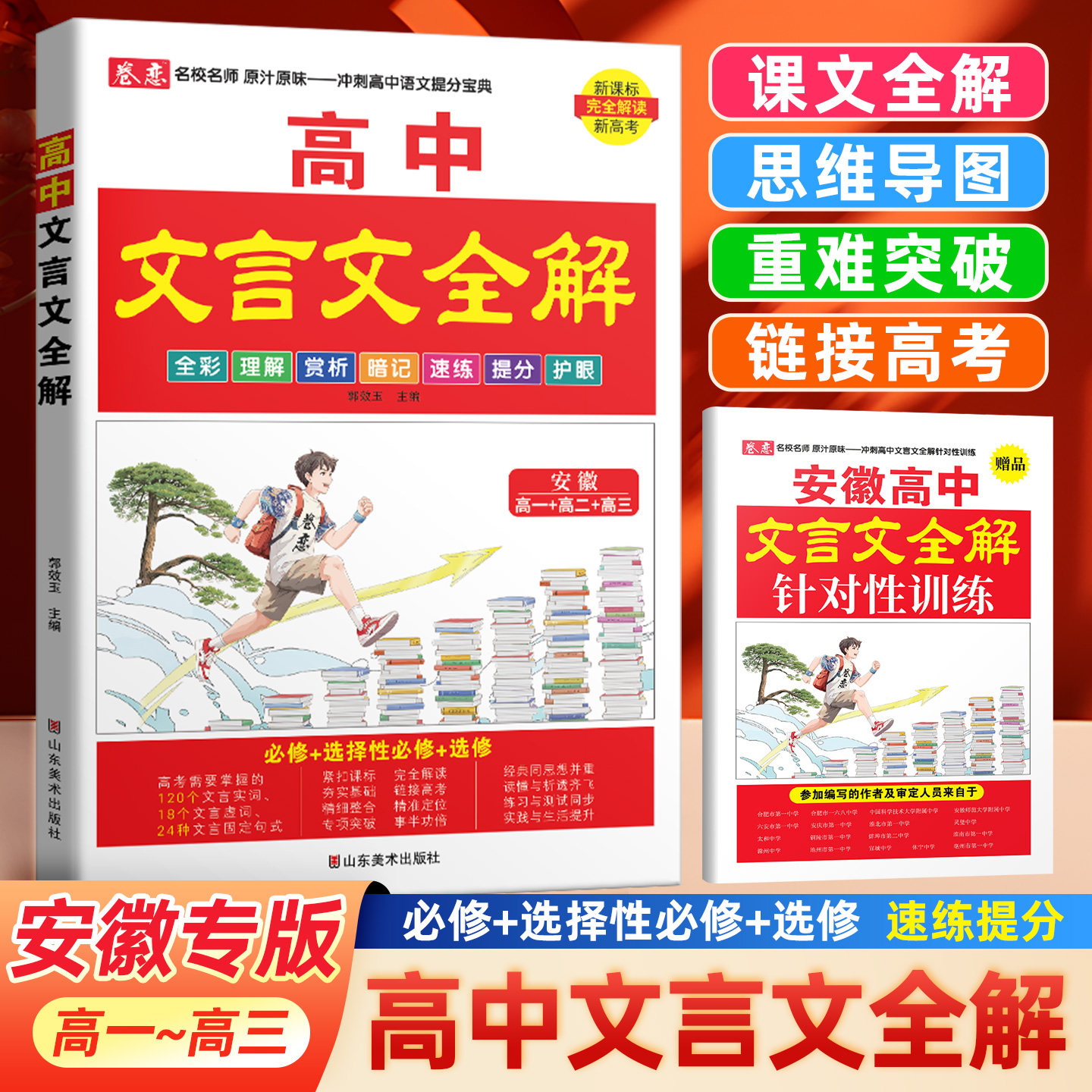 安徽专版卷恋高中文言文全解必修+选择性必修+选修高中语文古诗文译注及赏析详解一本通针对性训练高一高二高三阅读训练全解全析