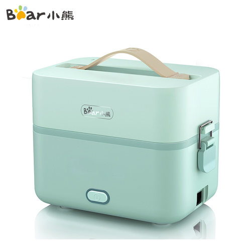 小熊DFH-B12E1电热饭盒上班族便携电加热蒸煮不锈钢内胆1.2L