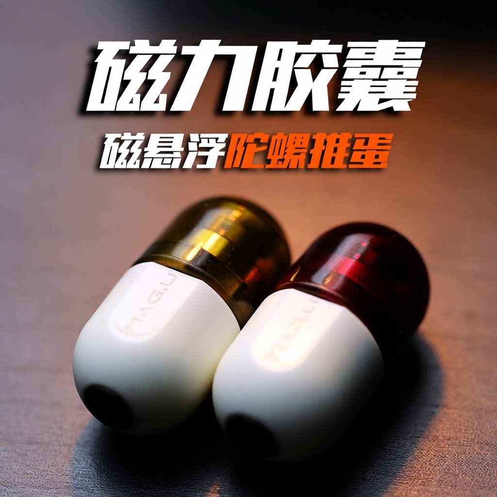 磁力胶囊edc磁悬浮陀螺推蛋解压玩具pc塑胶玩具创意/整蛊玩具玩类