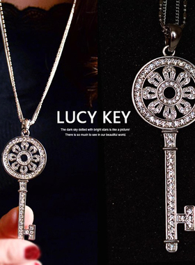 年末福利款！春夏长款项链毛衣链钥匙太阳花钥匙百搭简约气质