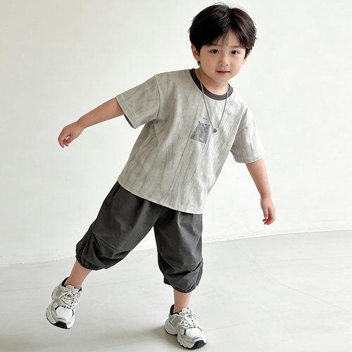 2026新款男童夏季短袖T恤套装