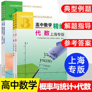 高中数学精编代数+ 几何概率与统计上海专版高一高二高三年级数学必刷题知识大全数学解题模板试题分类辅导书浙江教育出版社