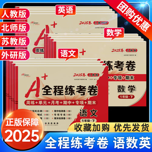 A+全程练考卷试卷测试卷全套