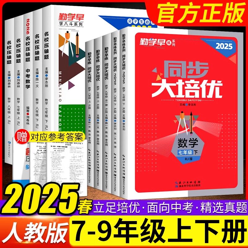 2025新版勤学早大培优七八九年级中考数学专题复习 全国通用初中初一二三789年级上下册数学名校名题必刷题尖子生大培优强化训练