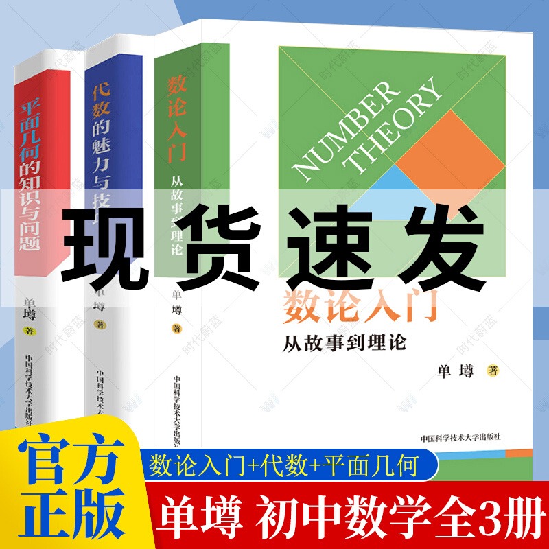 新版 数论入门从故事到理论平面几何的知识与问题代数的魅力与技巧单墫中学数学概念与理论重点知识点总结方法中国科学技术大学