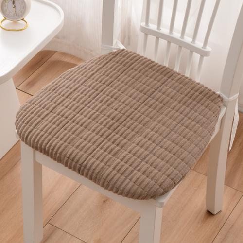 唐三彩绣艺水晶绒简约可拆洗椅垫