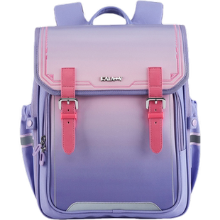 卡拉羊新款小学生书包3-4-5-6年级男女生竖款英伦校园风双肩包轻