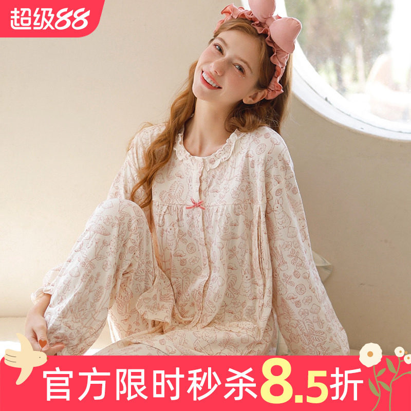 月子服四季孕妇哺乳睡衣图片