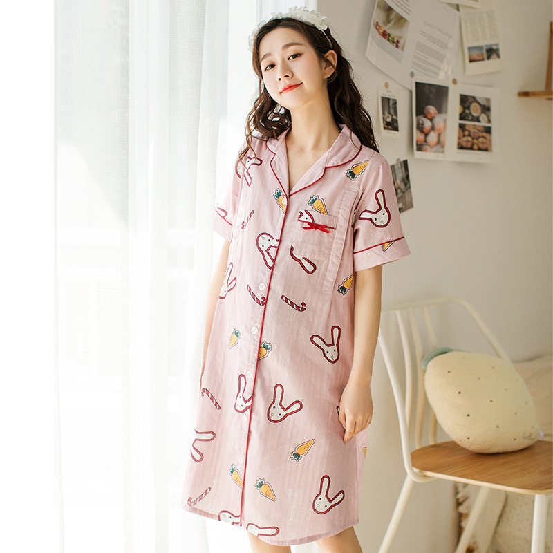 家时光哺乳睡裙夏季薄款纯棉纱布月子产后待产裙睡衣家居裙连衣裙,孕妇装/孕产妇用品/营养,家居裙,淘宝优惠券,粉丝福利购,淘宝优惠卷