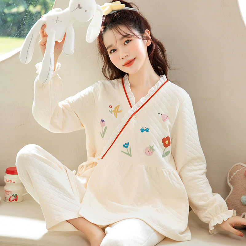 家时光月子服孕妇哺乳睡衣产后空气棉喂奶冬季外穿保暖产妇家居服,孕妇装/孕产妇用品/营养,家居服套装,淘宝优惠券,粉丝福利购,淘宝优惠卷