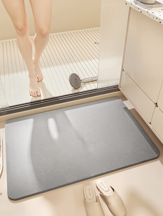 浴室地垫硬硅藻泥吸水垫卫生间防滑门口脚垫厕所吸水板洗手间垫子