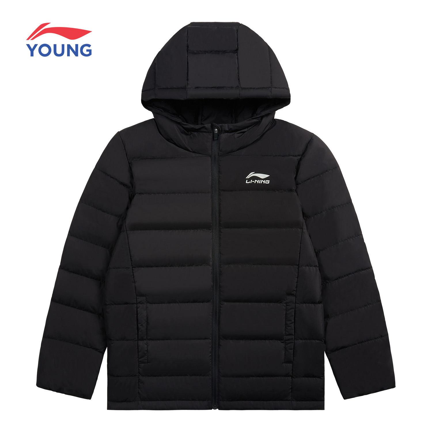 李宁儿童轻薄羽绒服内胆连帽外套