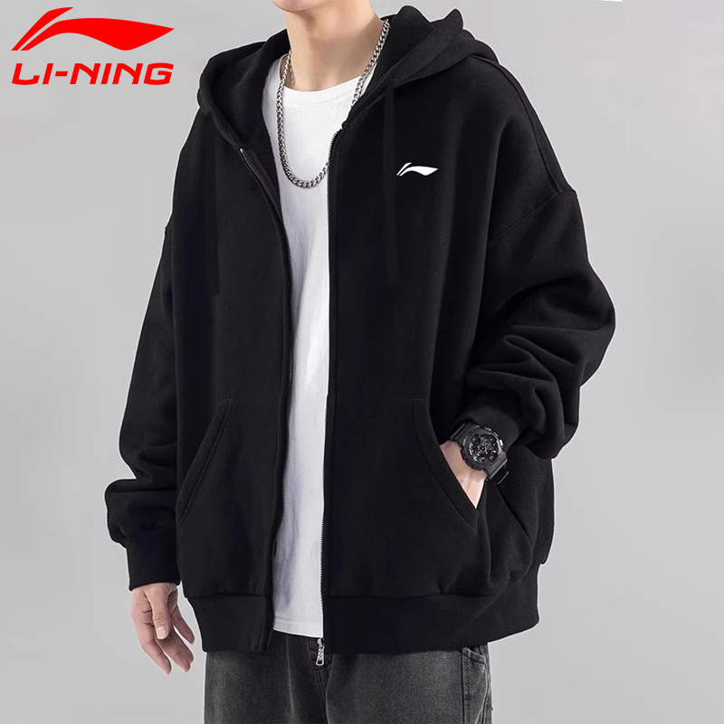 李宁卫衣男宽松潮流外套休闲上衣