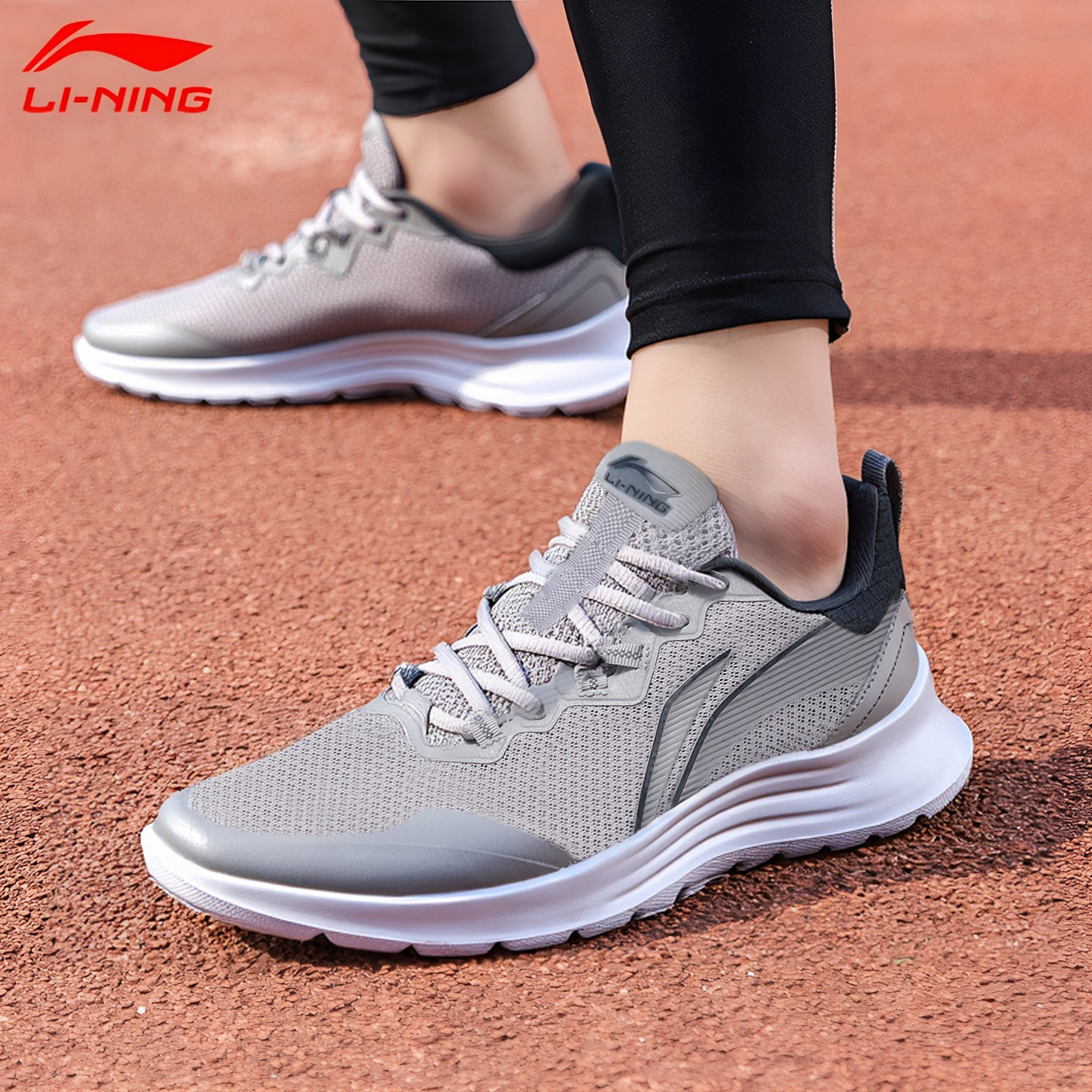李宁跑步鞋男子2026秋季新款网面轻便舒适回弹低帮百搭慢跑运动鞋,运动鞋new,运动休闲鞋,淘宝优惠券,粉丝福利购,淘宝优惠卷