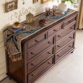 2025新款 轻奢高端斗柜盖布 茶几餐桌布长条法式 桌旗美式 高级感欧式