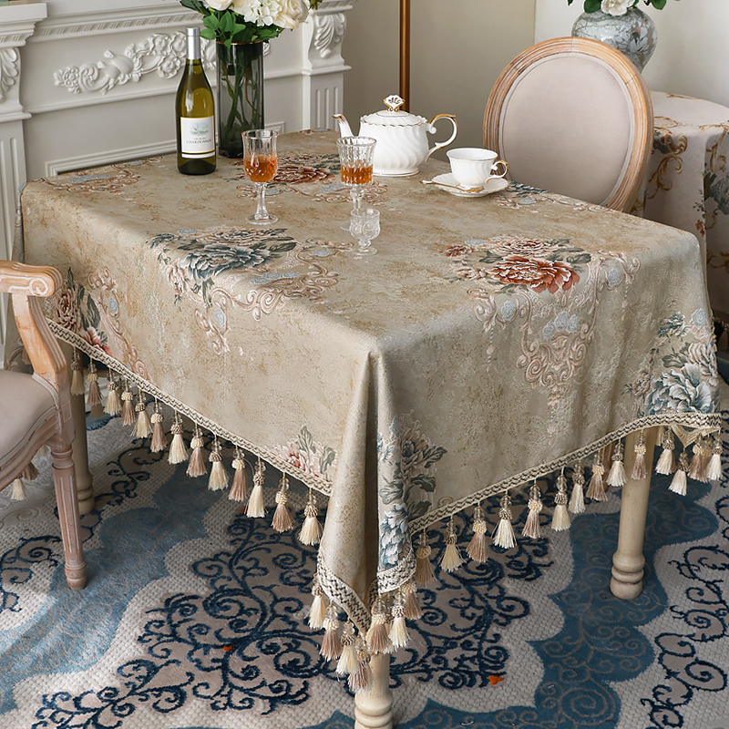 欧式餐桌桌布轻奢高级感高端奢华