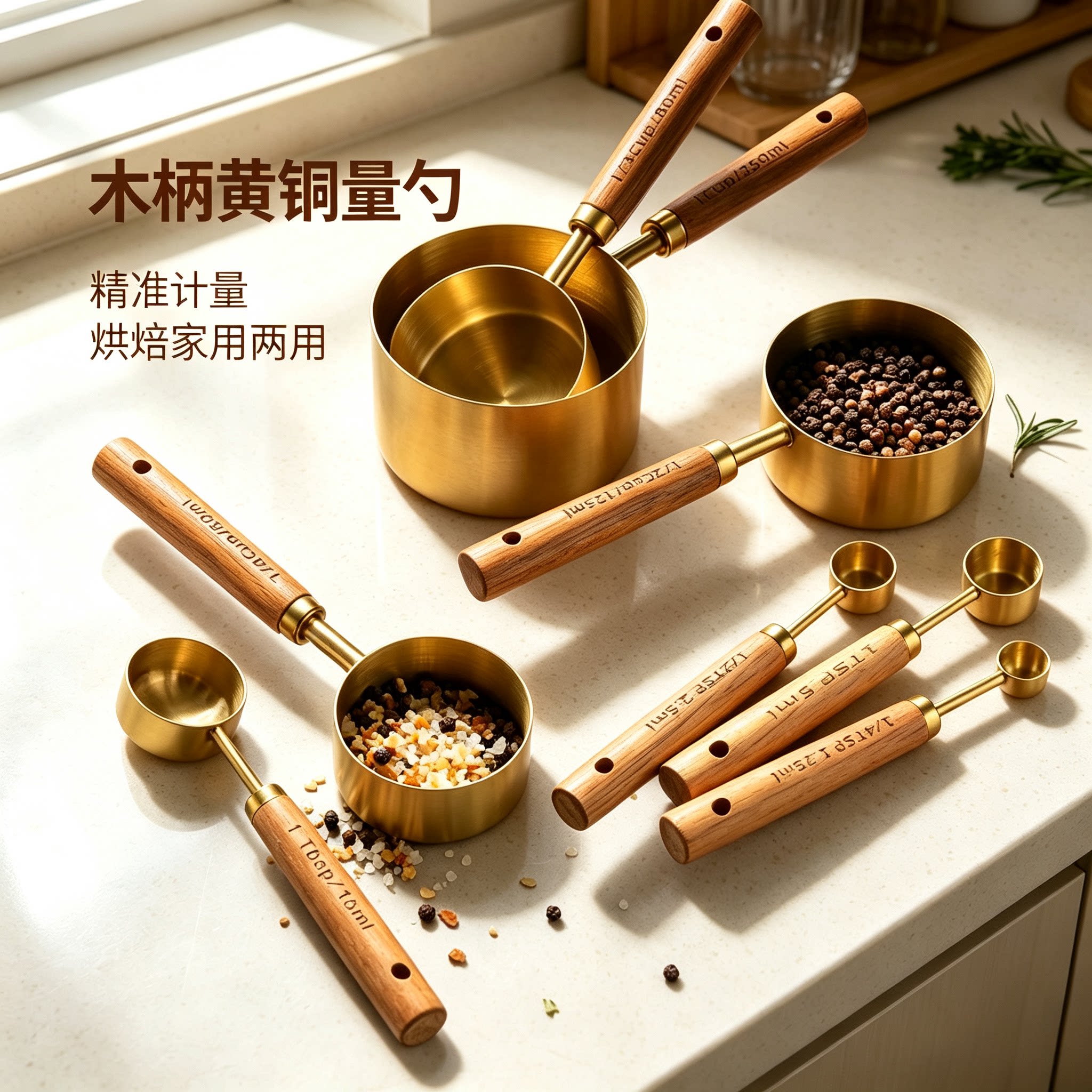 多功能刻度量勺套装咖啡烘焙