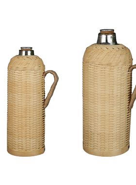 藤编手工茶室复古保温水壶