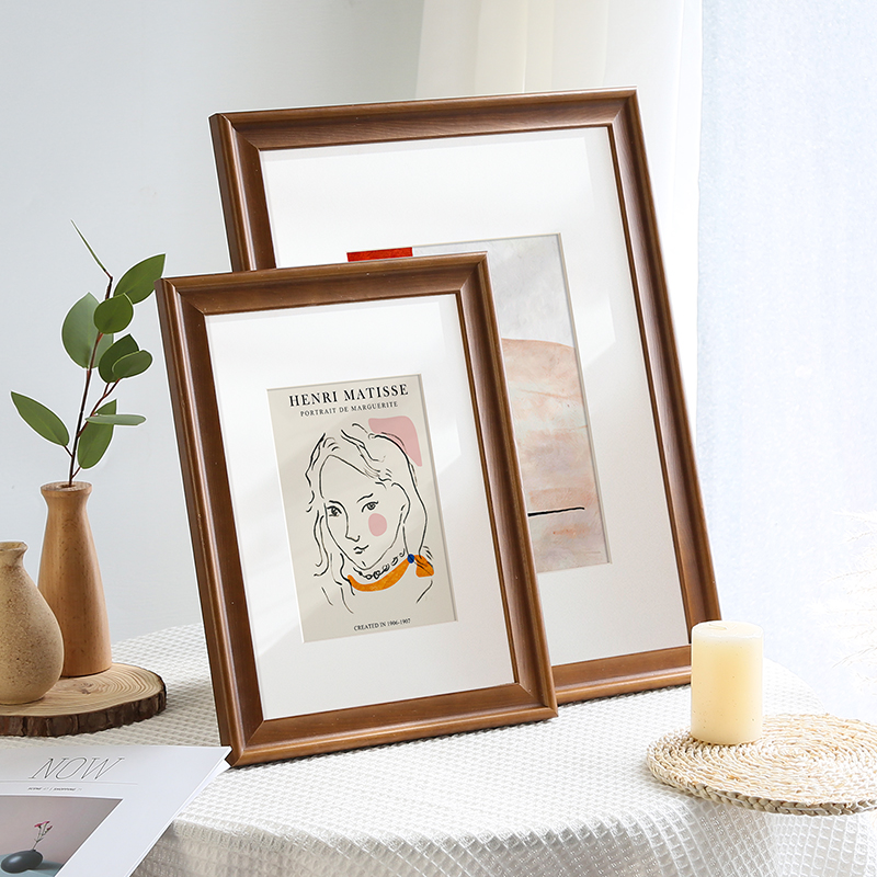 欧式实木相框挂墙16寸