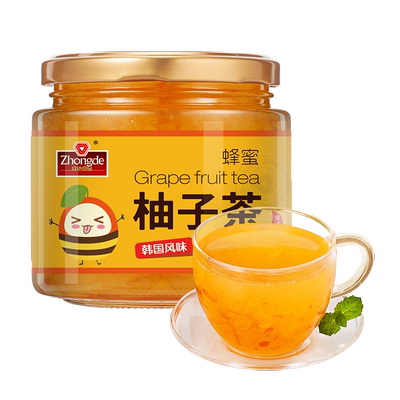 众德蜂蜜柚子茶百香果茶