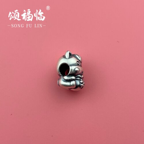 3D工艺复古马上有福隔珠配饰