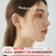 DODOGOGO小金豆耳钉女银针轻奢耳环高级感小众金色欧美风耳扣耳饰