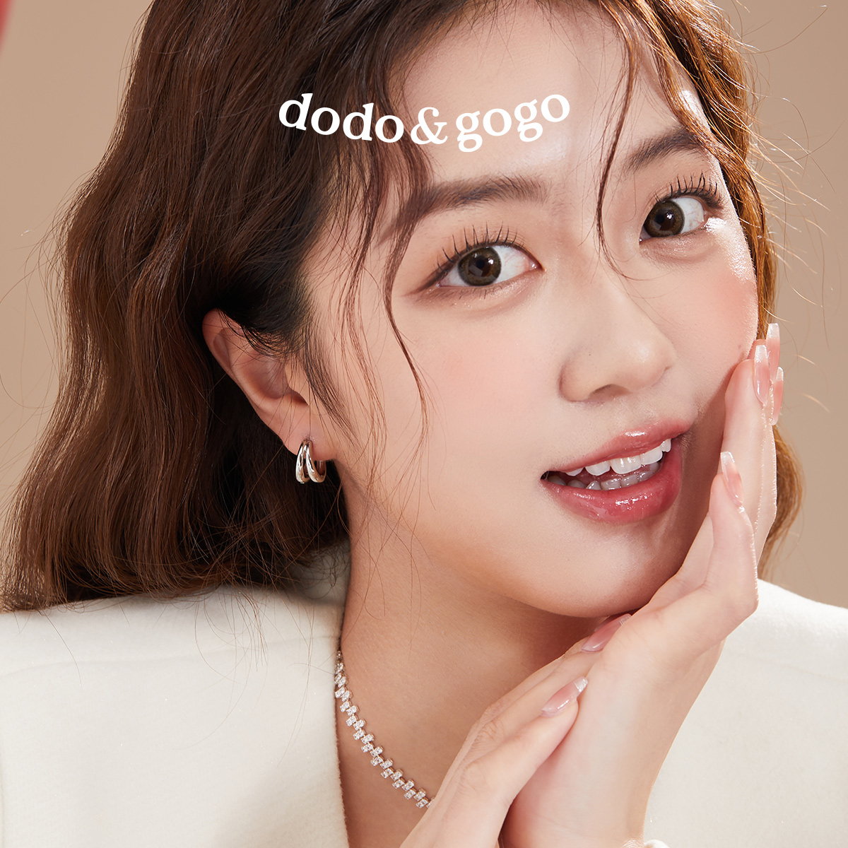 dodogogo简约双环圈圈耳环