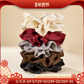 DODOGOGO高级感缎面大肠发圈2026新款 女韩系发饰扎丸子头皮筋头绳