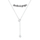 DODOGOGO抽拉项链女款 毛衣链轻奢小众锁骨链颈链吊坠配饰 秋冬长款
