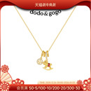 DODOGOGO马上有钱生肖项链女款 吊坠轻奢小众颈链秋冬红色新年配饰