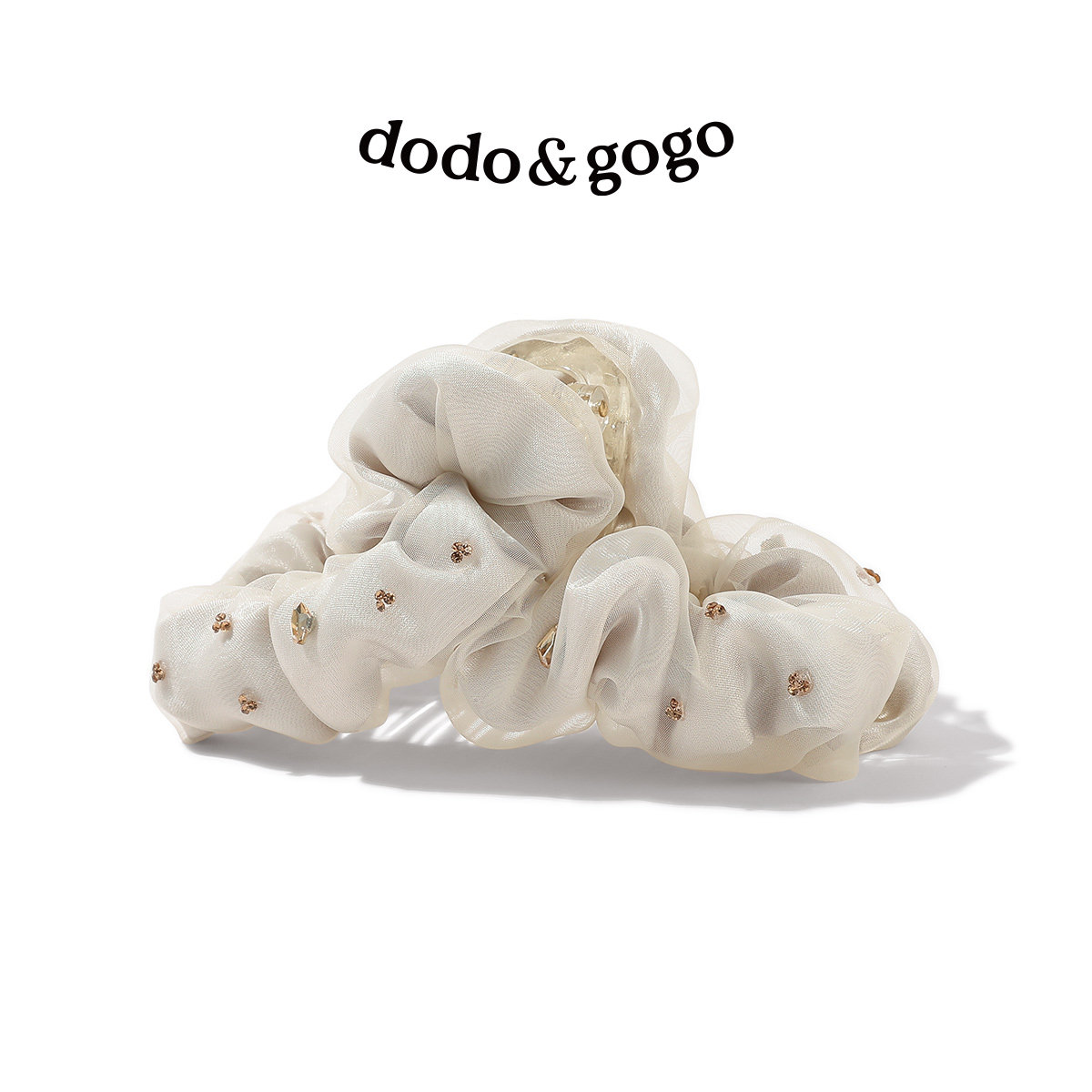 DODOGOGO网纱水钻抓夹发量少图片