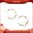 DODOGOGO圈圈耳环女气质高级感耳坠耳圈耳钉耳饰2025年新款 耳夹