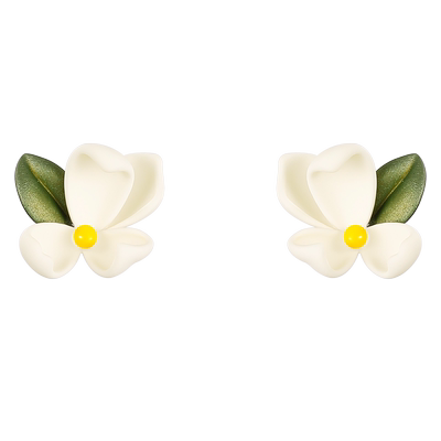 dodogogo森系栀子花耳钉女